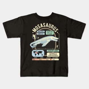 Dinosaur Facts - Mosasaurus Science & Anatomy Gift Kids T-Shirt